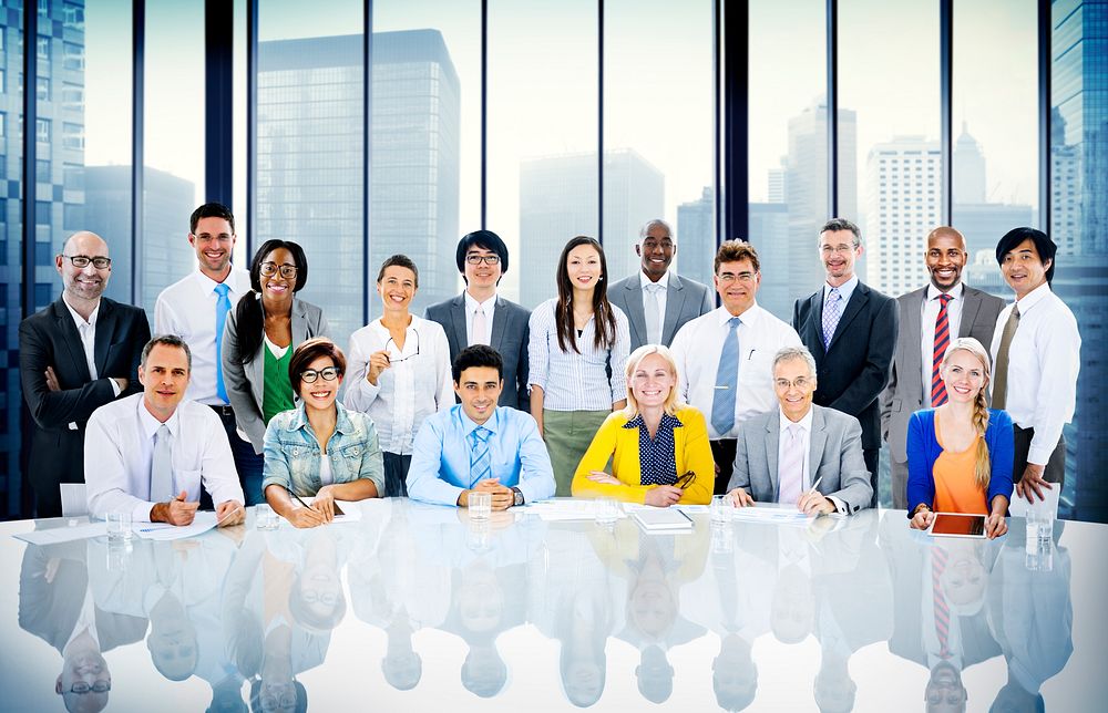 Business People Diversity Team Corporate Professional Office Concept