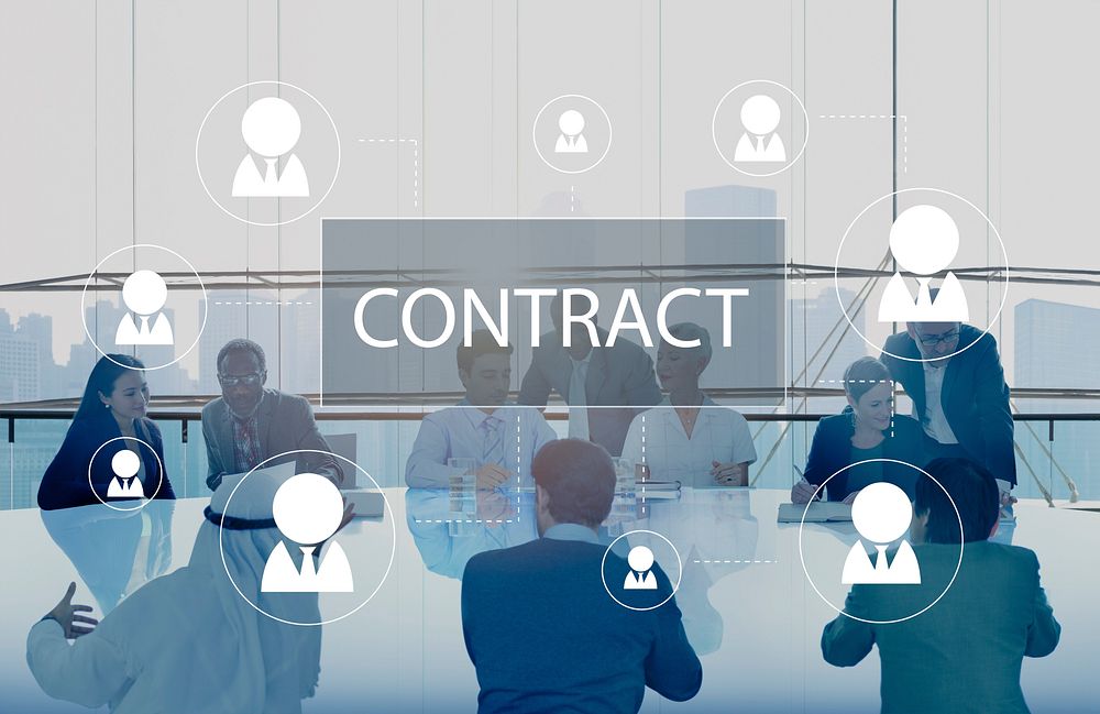 Contract Agreement Promise Contractor Contraction Concept