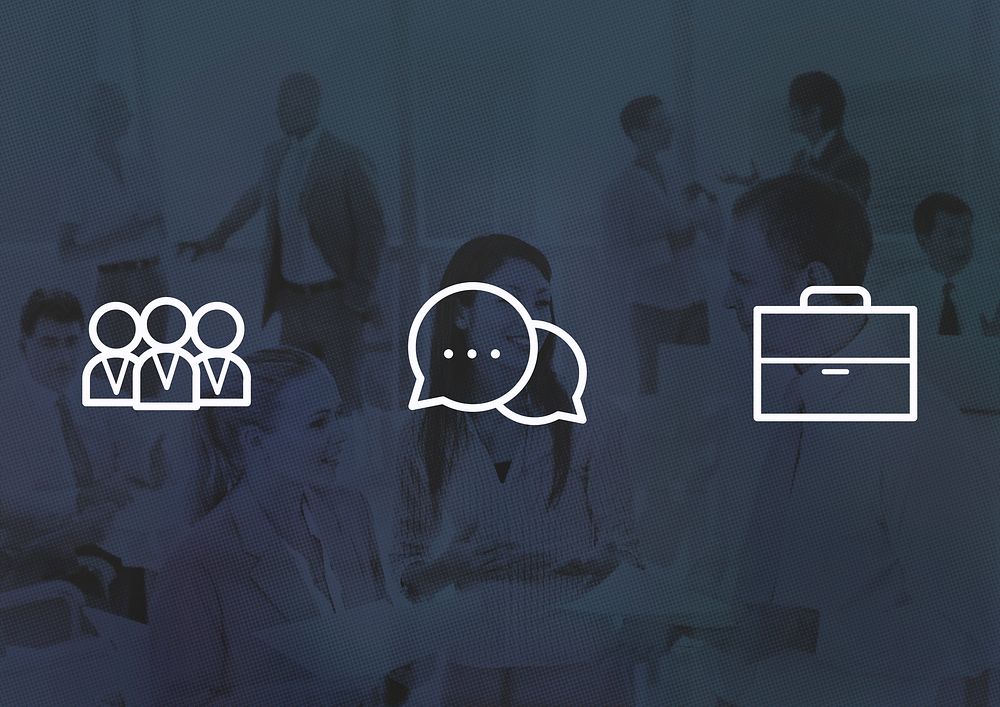 Corporate Business Teamwork Communication Collaboration Concept
