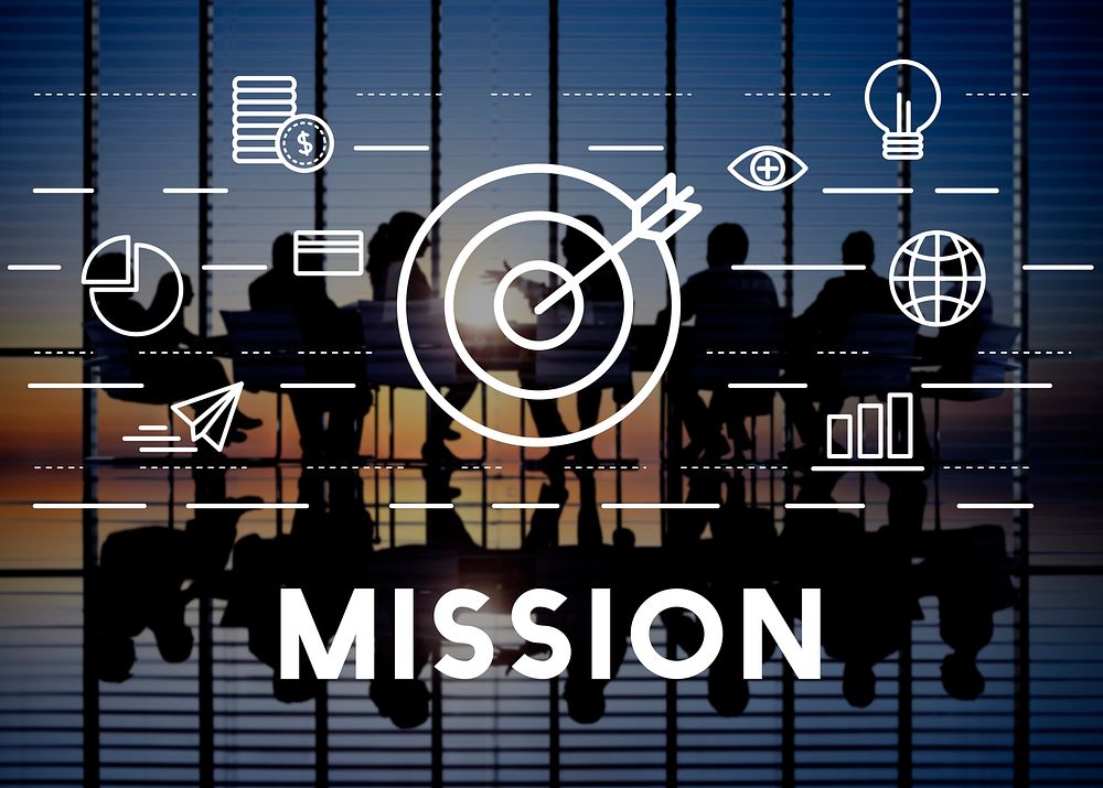 Mission Goals Aim Aspiration Concept