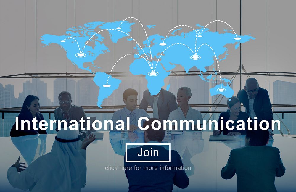 International Communication Connection Networking Website Concept