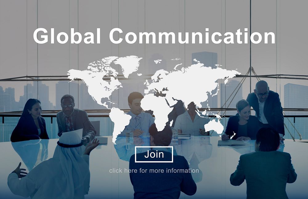 Global Communication Connection Networking Website Concept