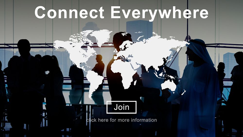 Connect Everywhere Global Network Worldwide Concept