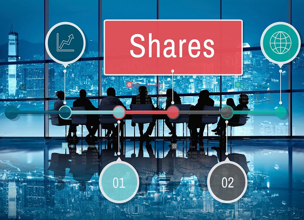 Shares Sharing Social Networking Connection Global Communications Concept