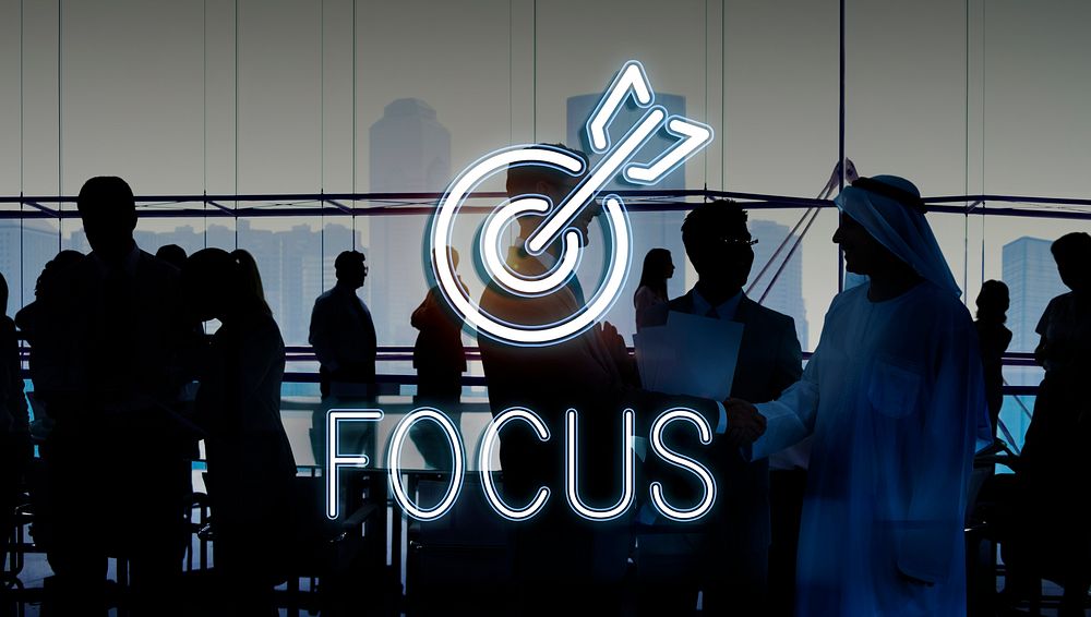 Target Goals Aim Aspiration Focus Vision Graphic Concept