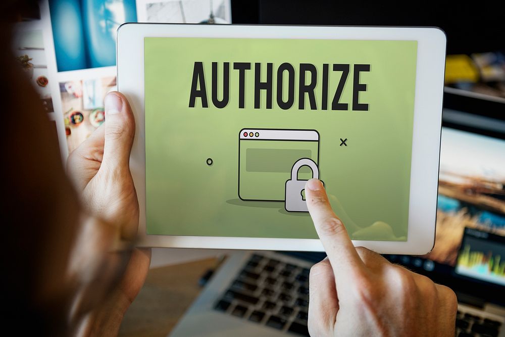 Authorize Protected Verification Privacy Security Concept