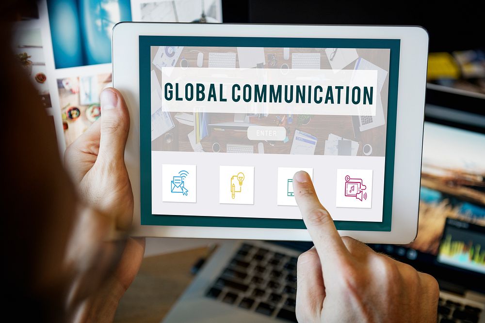 Global Communication Connection Technology Concept