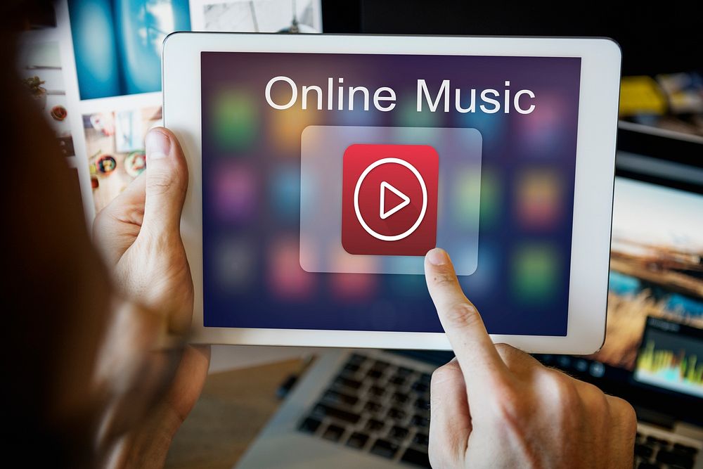 Digital Music Streaming Multimedia Entertainment Online Concept