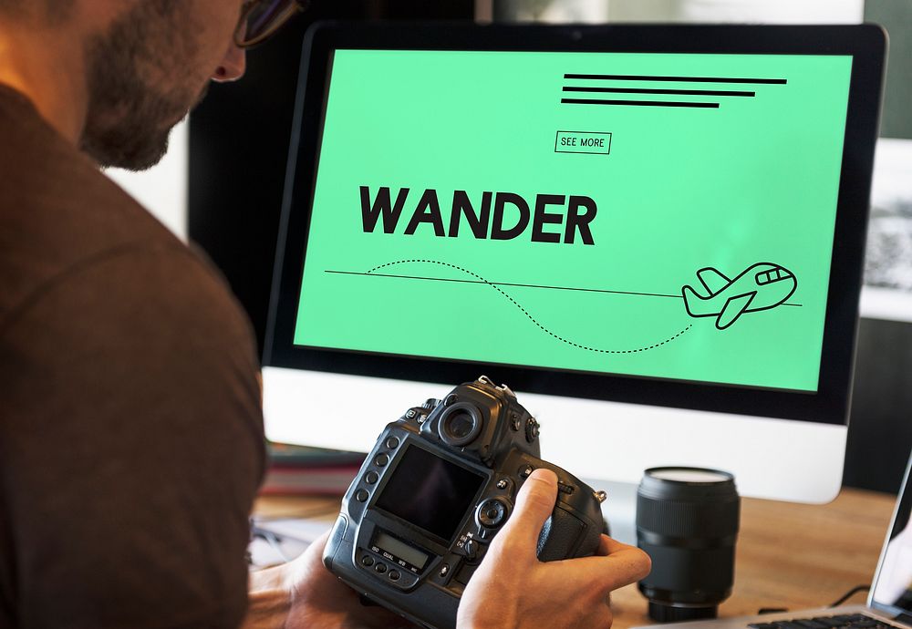 Wander wanderlust travel plane symbol