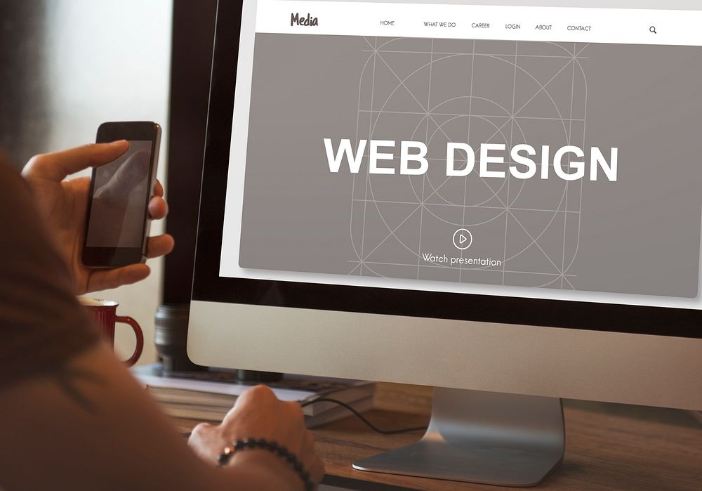 Web Design Media Page Concept