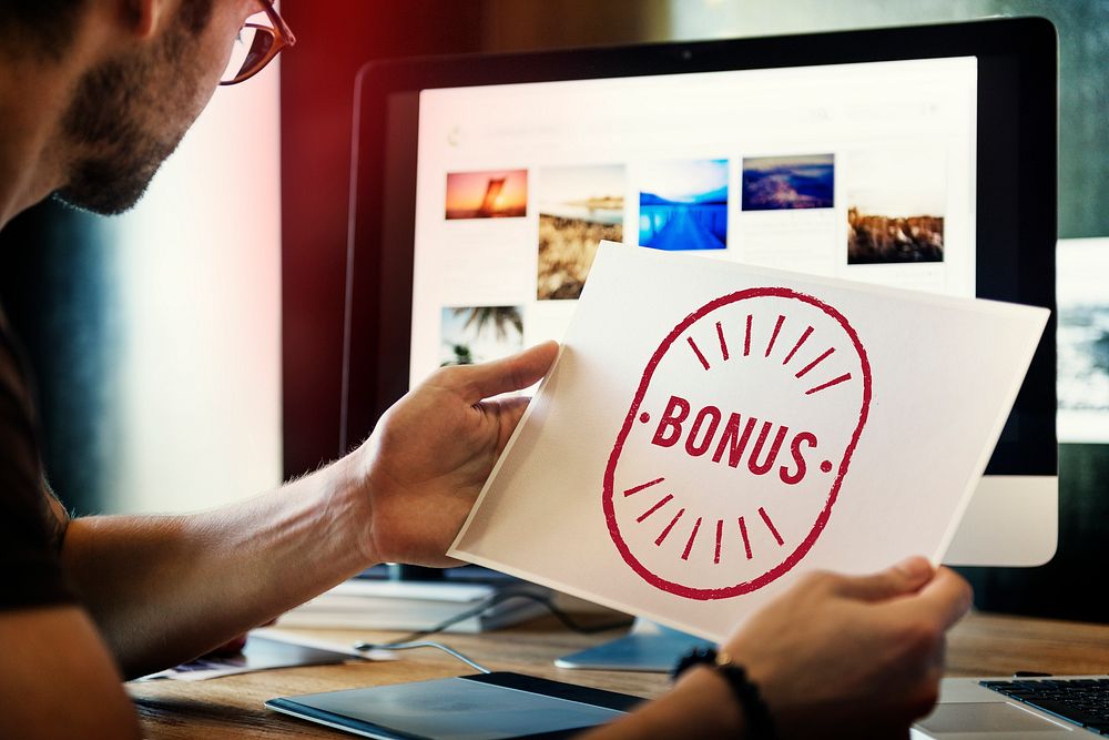 Bonus Benefit Reward Incentive Money Graphic Concept