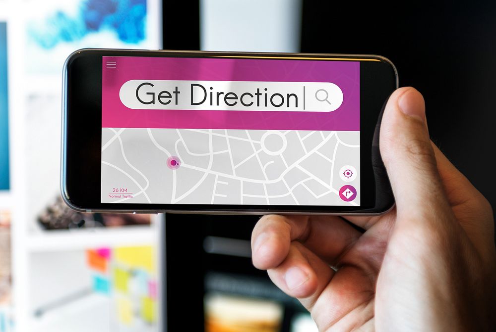 Get Direction Navigation GPS Map Destination Concept