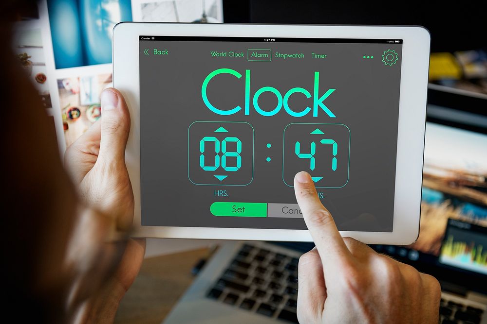 Reminder Wake Up Clock Concept