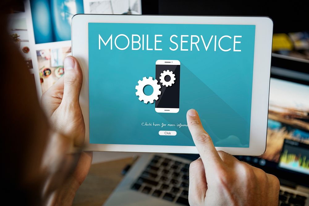 Mobile Phone Service Support Concept