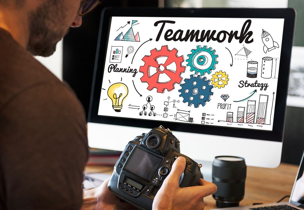 Teamwork Coordination creative Information Concept
