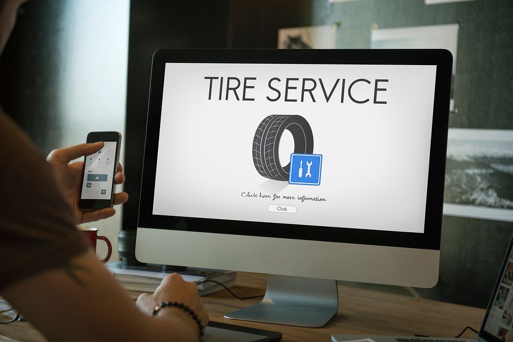 Tire Service Wheel Website Concept