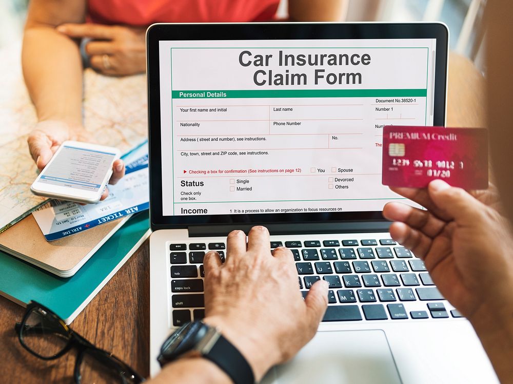 Vehicle Car Insurance Claim Form Concept