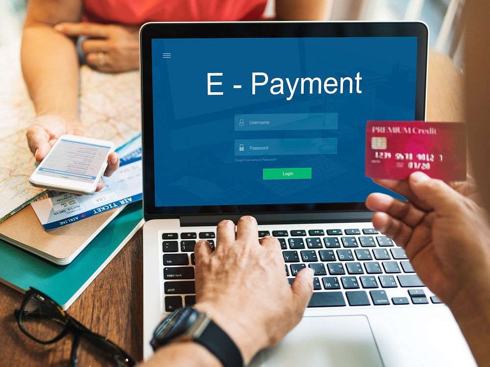 E-Payment Internet Banking Technology Concept