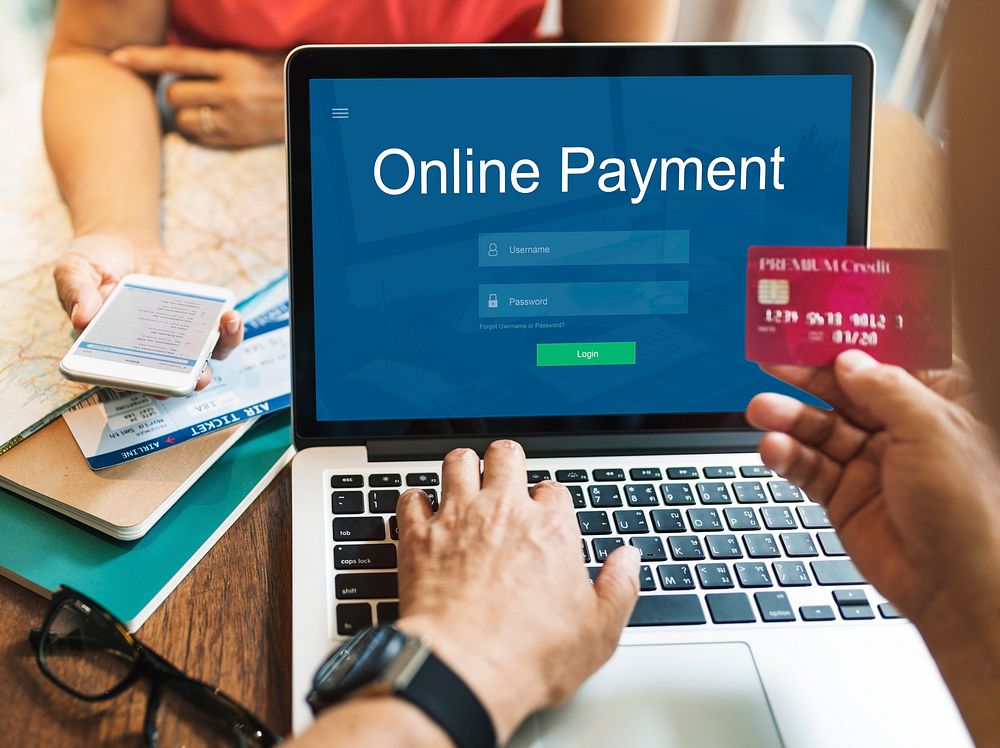 Online Payment Internet Banking Technology Concept