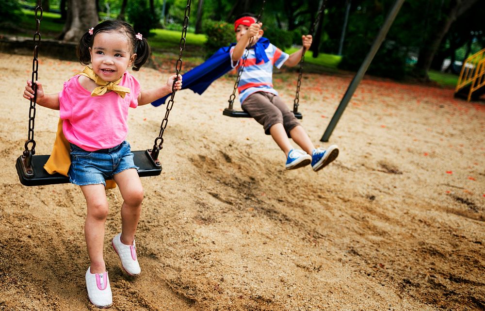 Siblings Dressup Playtime Park Concept
