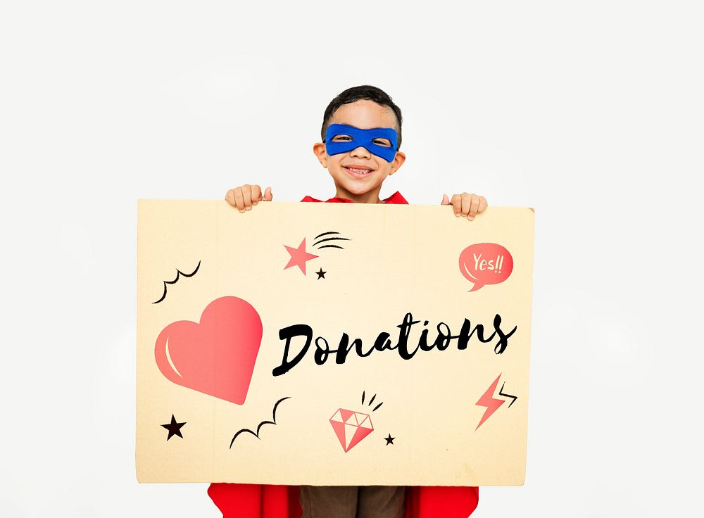 Charity Donation Heart Graphic Concept
