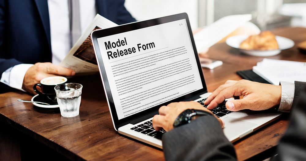 Model Release Form Application Concept
