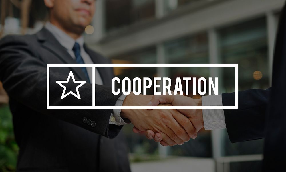 Corporation Cooparation Collaboration Word Concept