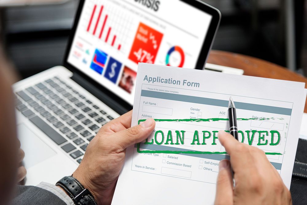 Loan Approved Application Form Concept