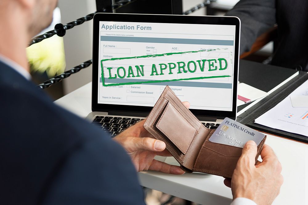 Loan Approved Application Form Concept