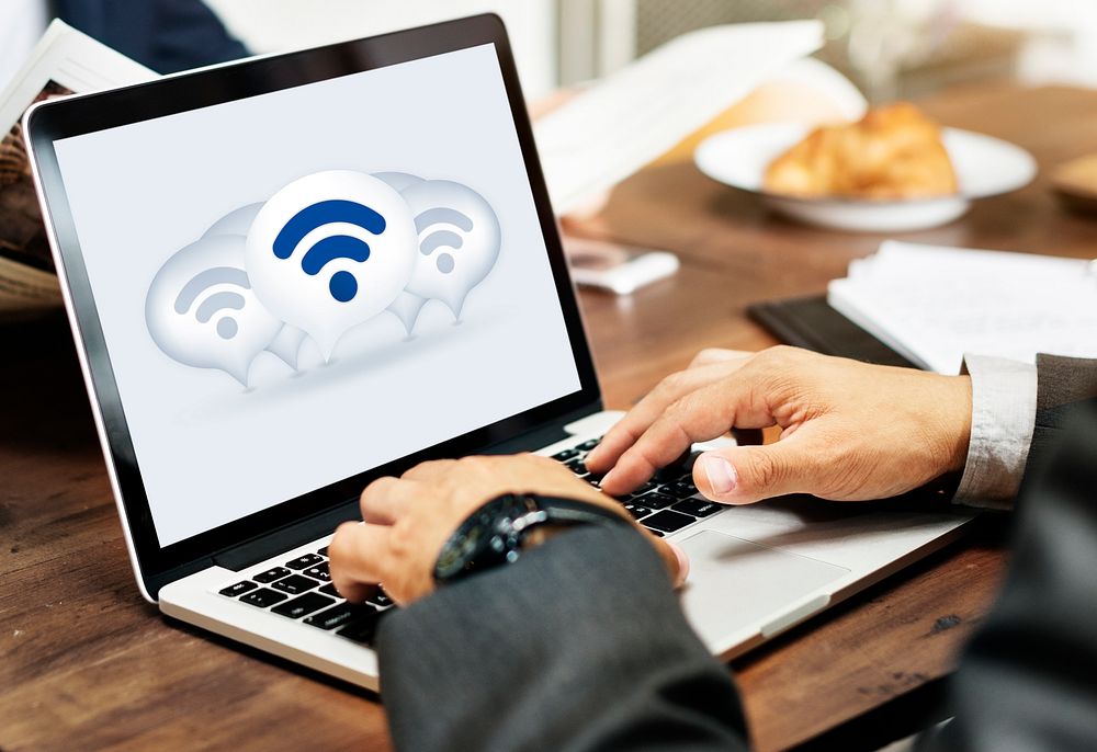 Wireless Internet Technology Icon Concept