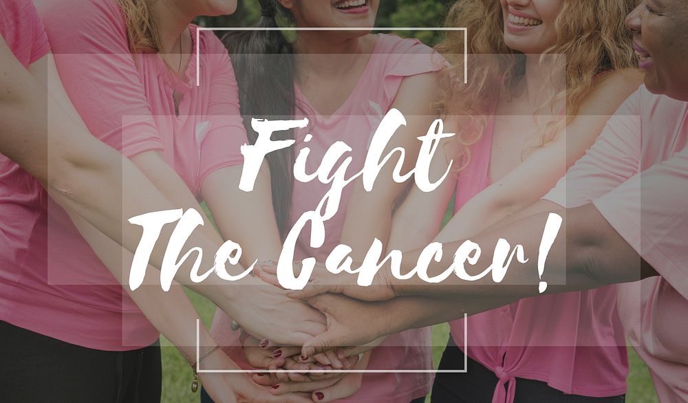 Fight The Cancer Team Support Concept