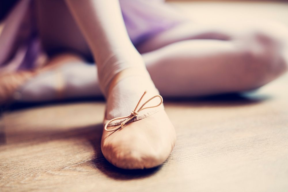 Young Ballerina Dance Training Performance Concept