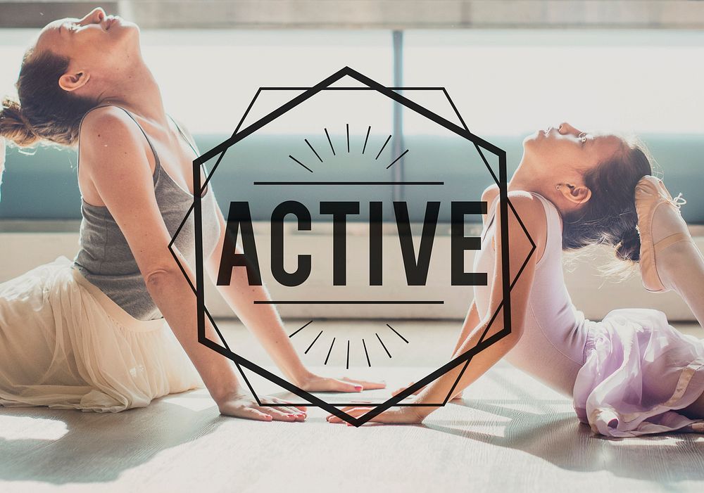 Active physical activity ballet background