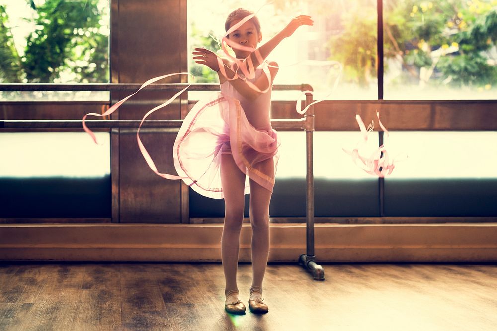 Ballerina Dancing Ballet School Concept