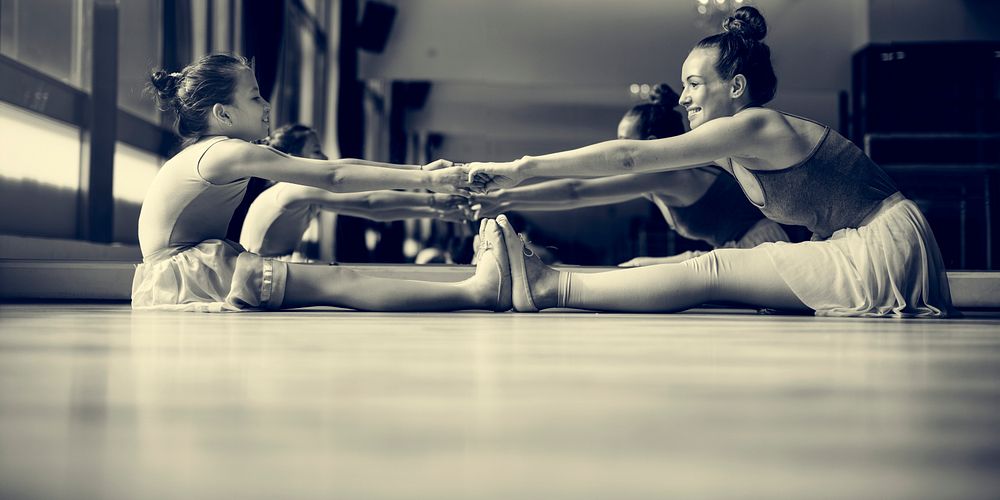 Ballet Dancer Training School Concept