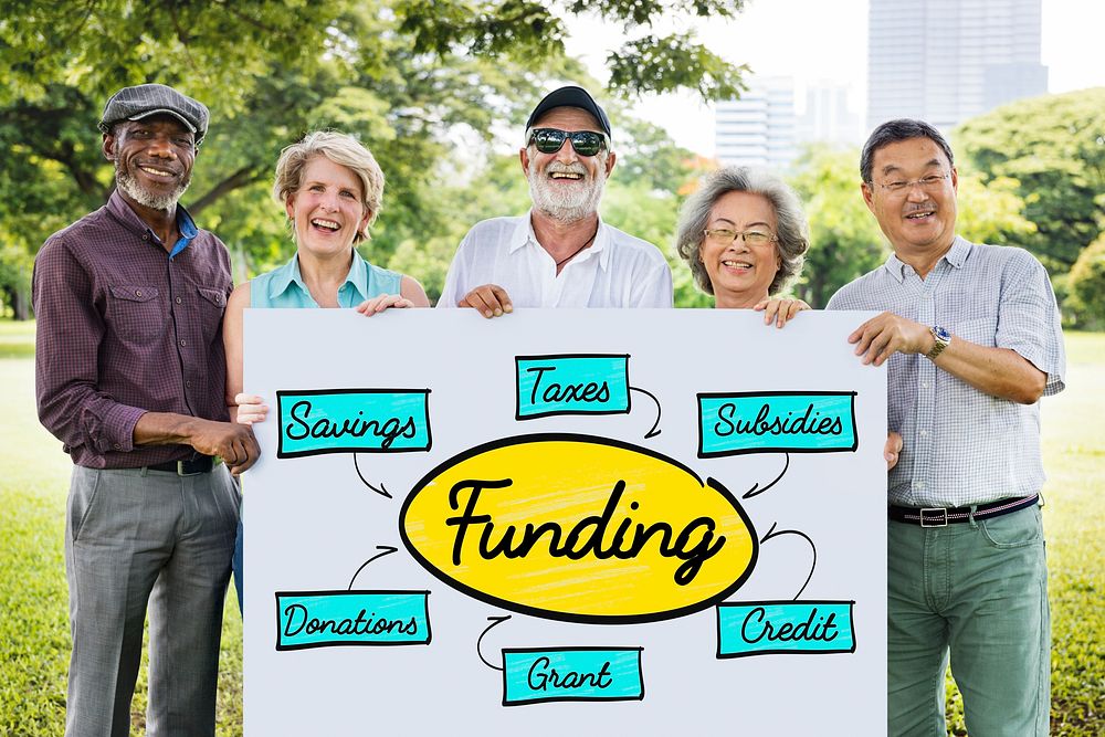 Funding Grant Donation Diagram Concept
