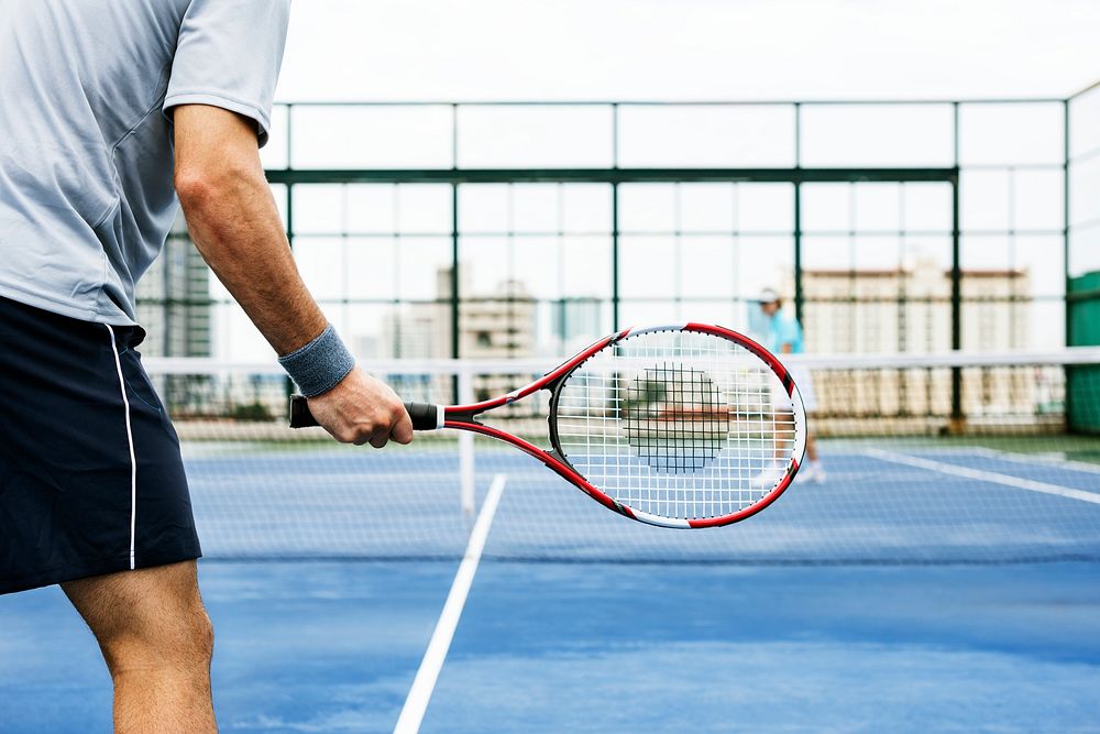 Tennis Racket Swing Sporting Hobby Playing Concept