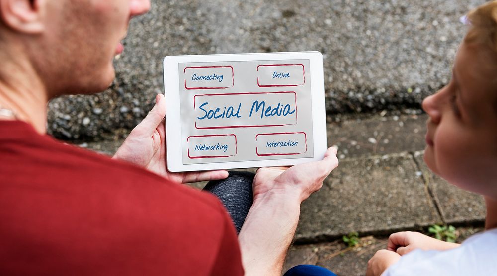 Social Media Connecting Internet Digital Sharing Concept