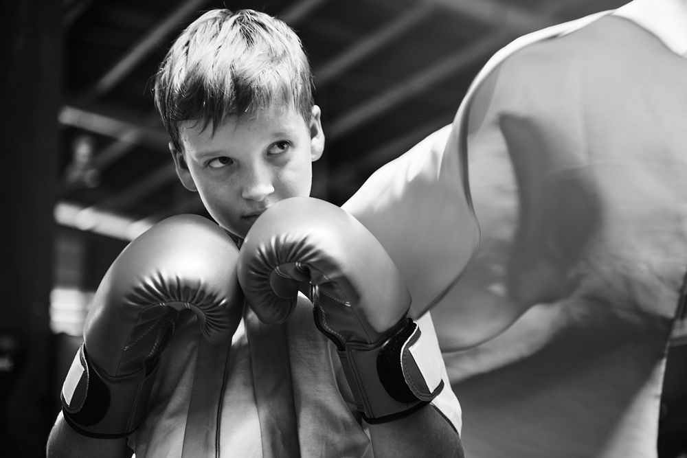 Superhero Champion Boxer Boy Strength Fighter Concept