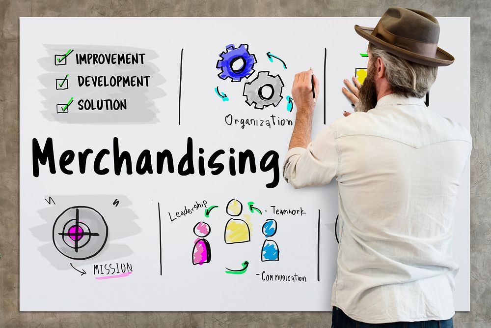 Merchandising business management strategy sketch