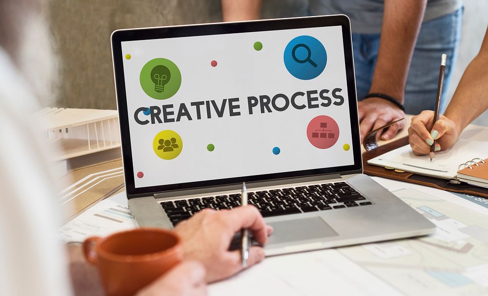 Creative Process Marketing Strategy Development Concept