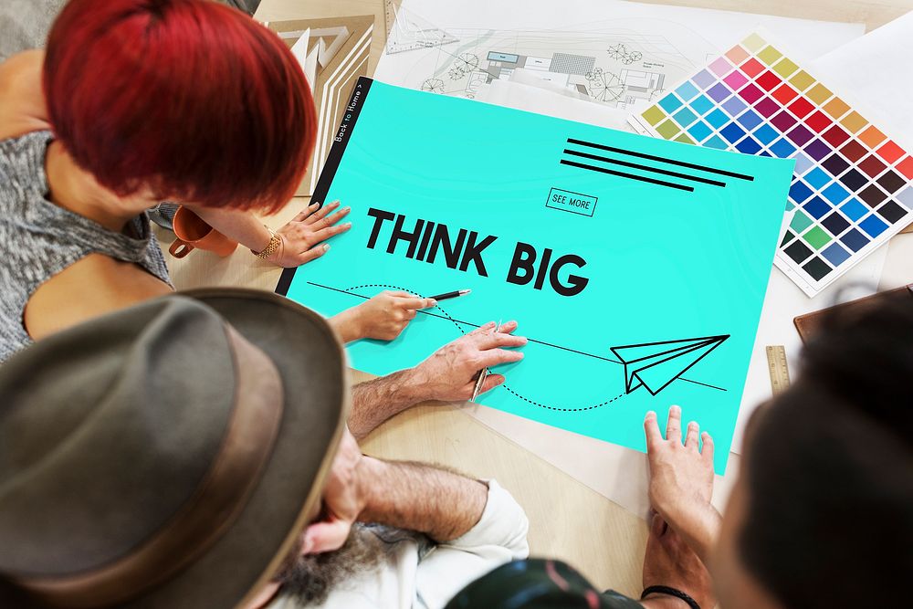 Think Big Paper Plane Ideas Creative