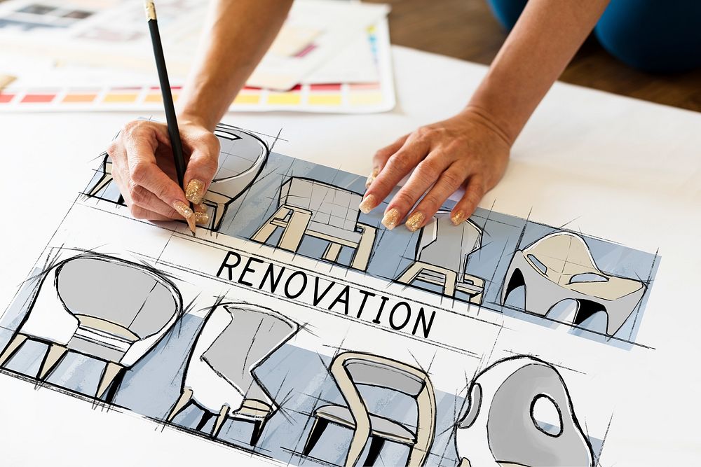 Renovation Design New Product Development Concept Sketch
