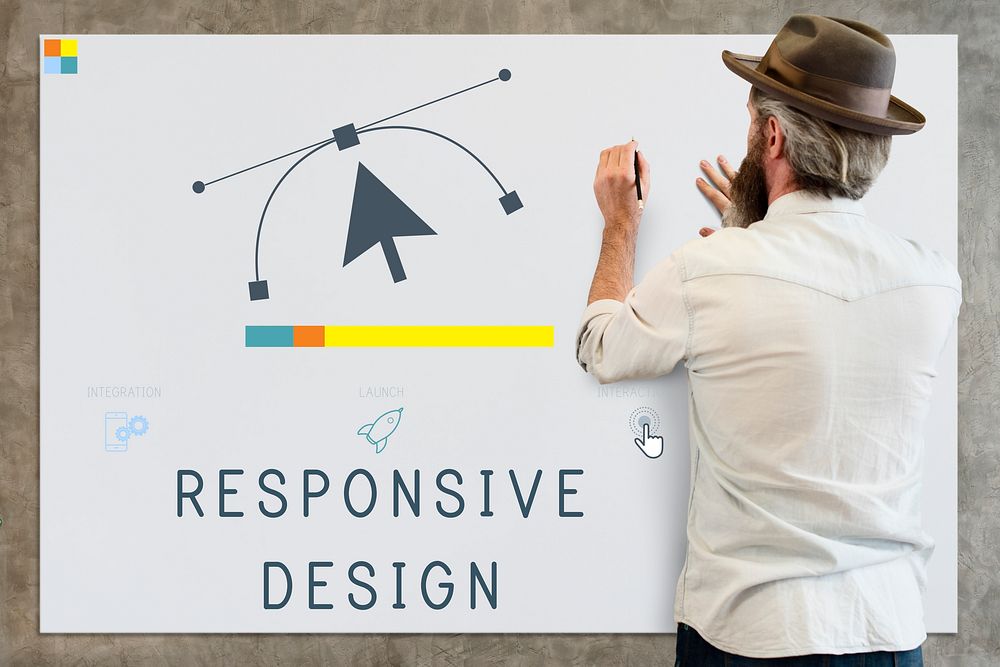 Responsive Design Website Template Layout Concept