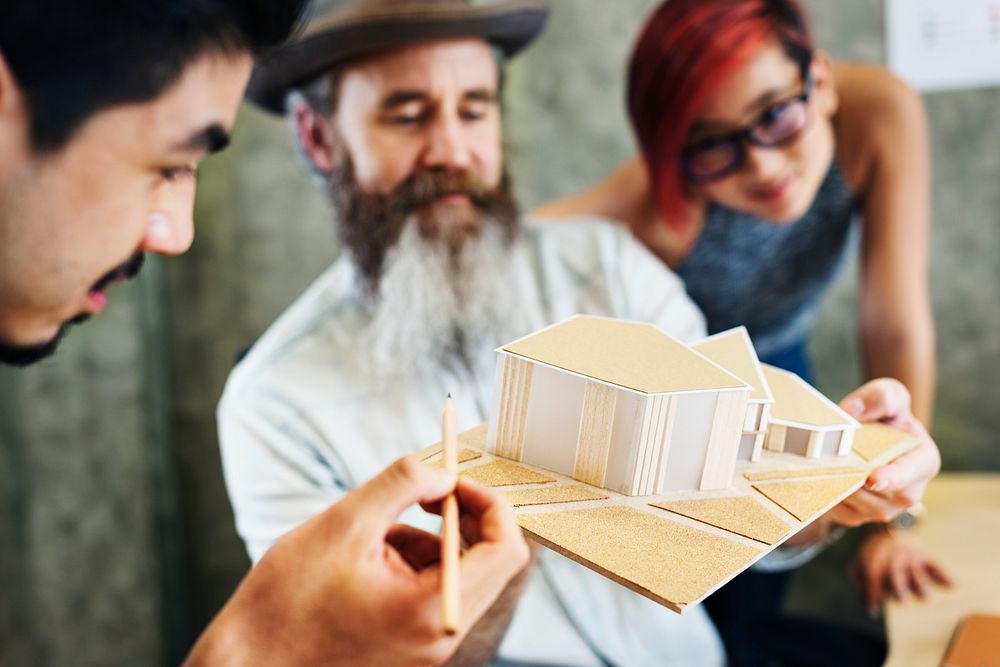 Design Studio Architect Creative Occupation House Model Concept