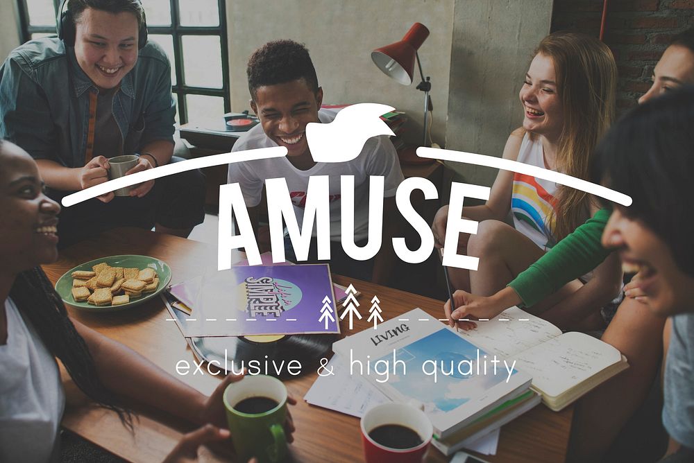 Amuse overlay word young people