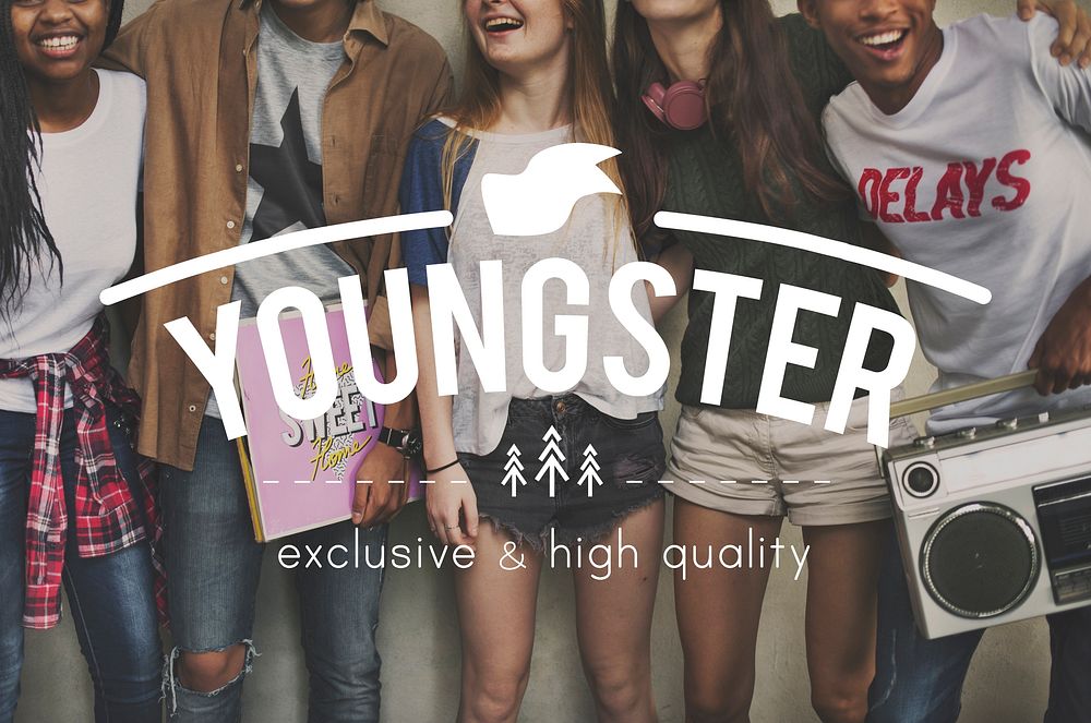 Teenagers with 'youngster' overlay