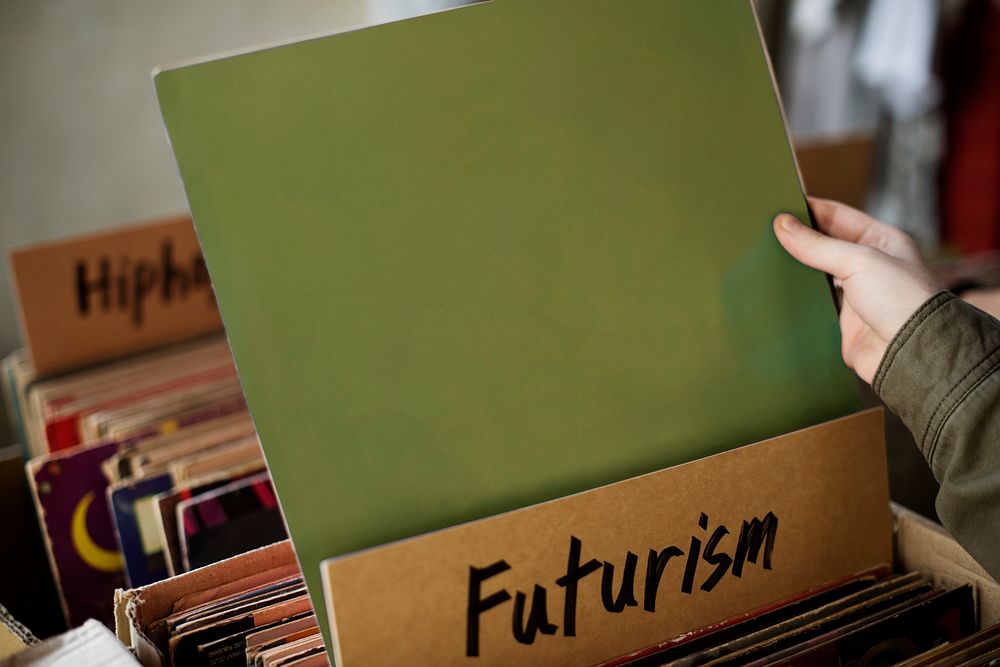 Futurism Music Audio Relaxation Rhythm Vinyl Concept