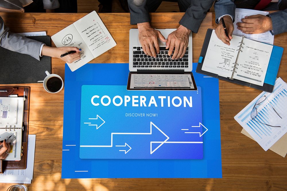 Business Strategy Management Cooperation Illustration