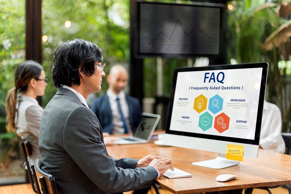 Customer Service FAQs Illustration Concept